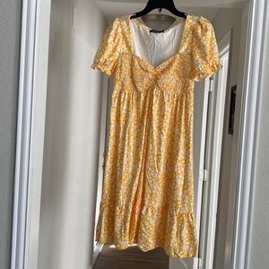 NWT Yellow floral dress